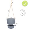 SwinDuck 10 Inch Self Watering Hanging Pots, 2 Pack Hanging