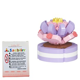 Jade Lotus Cute Succulent Building Toy Plant Set DIY Mini Potted Bonsai Creative Botanical Toy Blocks for Home and Office