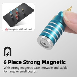 Helping Hands Soldering 6PCS Magnetic PCB Holder Circuit Board Holder, Helping Hands Magnetic Base Magnetic Pillar Stands Solder Holder for Soldering Electronic Repair Jewelry Crafts Hobby Workshop