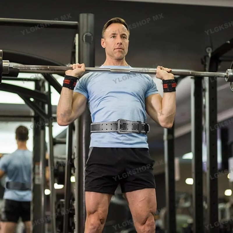 Gym Faja Lumbar Cinturón Levantar Peso Con Guantes,kit 6pcs