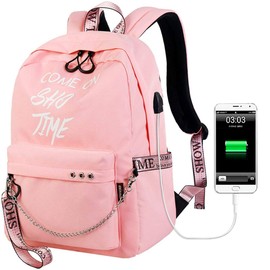 HASAGEI Backpack Girls School Bag for 15.6 Inch School Backpack Geometric Pattern School Bags for Teenagers Boys, pink