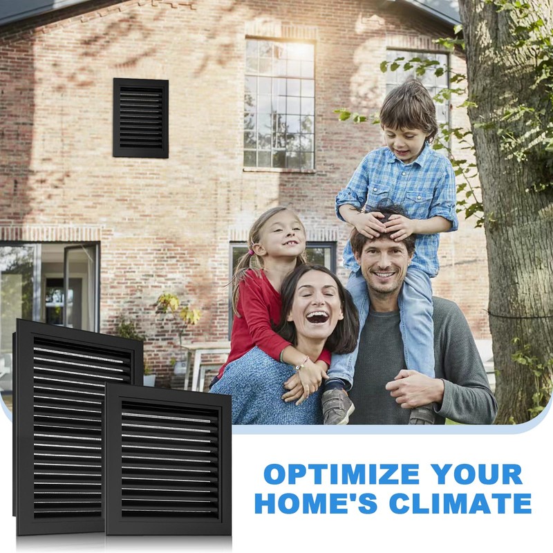 Zepoty 10" x 10" Aluminum Gable Vent with Screen -