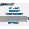 CCG 6"x36" Perforated GT Grill Mesh Sheet - Gloss Black