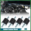Motoforti 4pcs M8 Anti Vibration Rubber Isolator Mount 30x30mm for