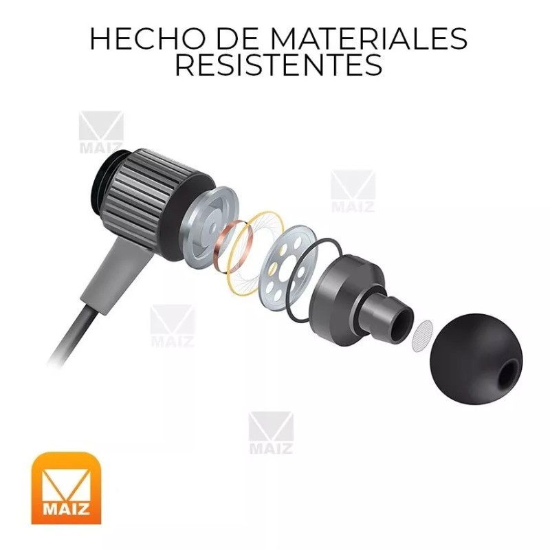 Maíz 4pz Audifonos Alambrico Manos Libre Microfono In Ear Celular