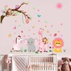 Animals Wall Decals for Girls Kids: Peel and Stick Elephant