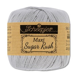 Frida's Wollhaus Scheepjes 50 g Maxi Sugar Rush Crochet Yarn Fillet Crochet Cotton 87 Colours (074 | Mercury)