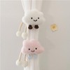 HIRHOEH 2 Pack Cartoon Cloud Curtain Tiebacks for Kids Room