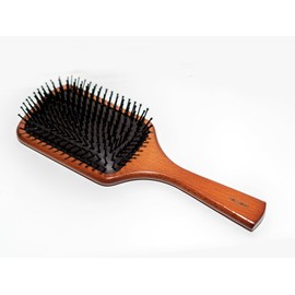 Paddle Brush, Hair Brush, Scalp, Massage, Wooden, Hair Care, Comb, Brushing, Head Massage, Storage Bag Included, Stylish Present, Petite Gift