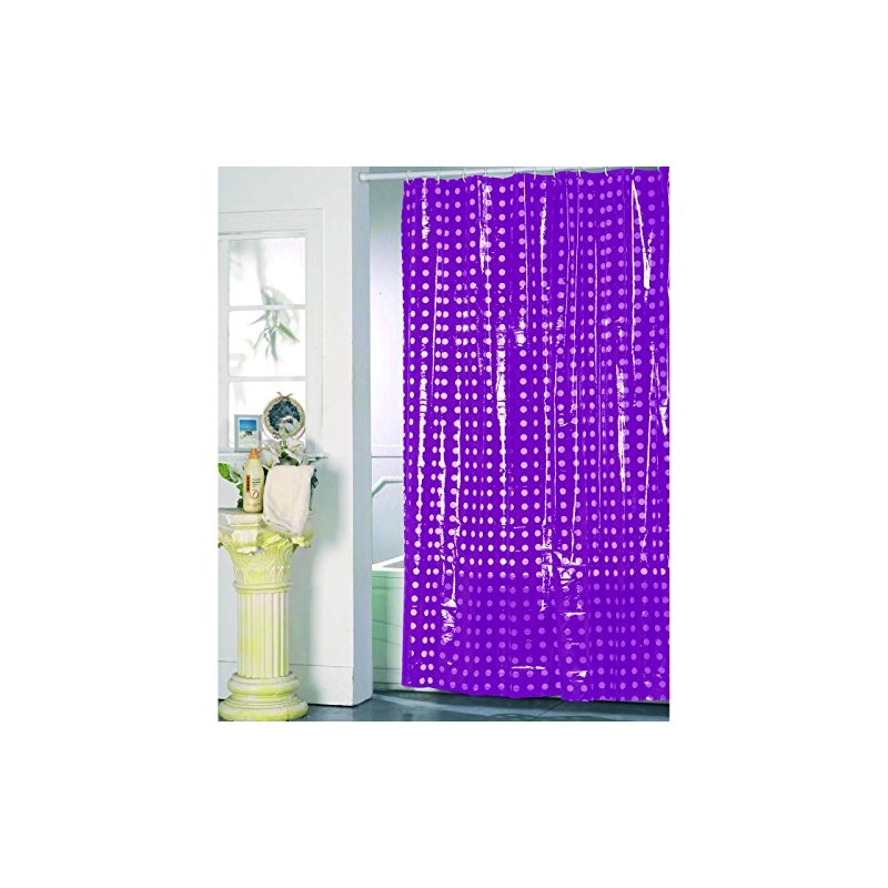 MSV Anti-Mould Shower Curtain - Anti-Bacterial, Washable, Waterproof, PVC with