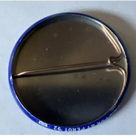 Original 1992 Perot 1 1/2" Round Campaign Button~ Blue & Yellow