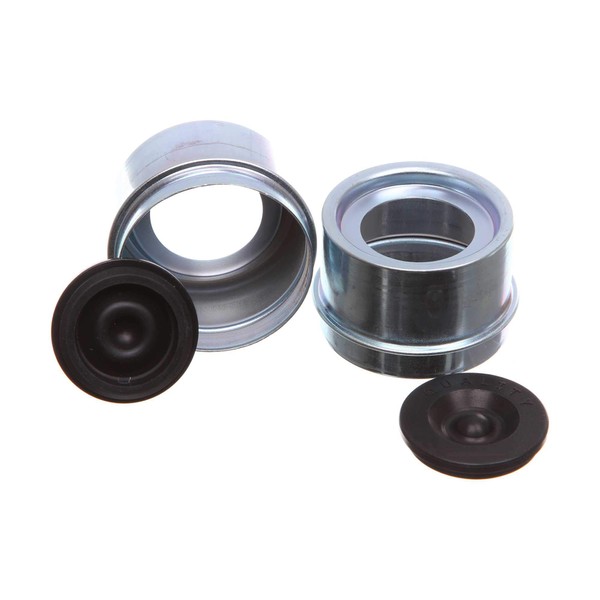 REPLACEMENTKITS.COM Brand Trailer Axle Metal Grease Caps with Plugs Fits