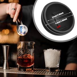 Jinei 4 Pcs 2.5 Inch Ice Ball Maker Mold with Funnel Letter L Shape Silicone Sphere Mold Circle Ice Maker for Cocktails Water Drinks