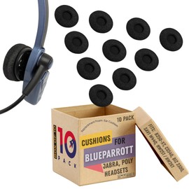 Spare Foam Ear Cushions - 10 pk, Plantronics, Jabra, VXi | CS540, SAVI W440, W740, SupraPlus HW251, HW261, Jabra 2000, 2300 headsets, 14101-38