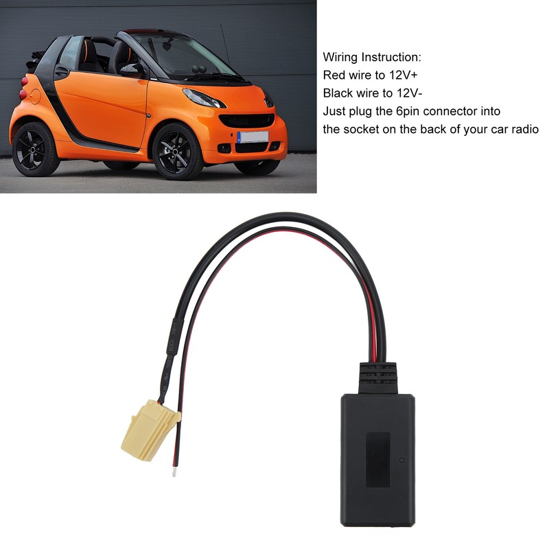 Car Wireless Stereo Radio Adapter Bluetooth AUX IN Cable Replacement