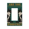 Spshian Fun Black Cat Are You Pooping Outlet Covers Single
