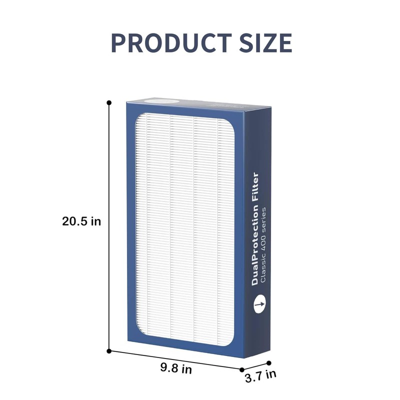 KPPTYTY 2 Pack Classic 400 Series DualProtection Filter Replacement Compatible