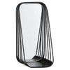 47th & Main Wire Framed Decorative Wall Mirror, Small, Black