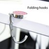 RWSRW 3 Colour Handbag Holder Bag Holder Table, Foldable Hanger