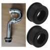 VGOL Pack of 2 Siphon Drain Pipe Rubber Sleeve Drain