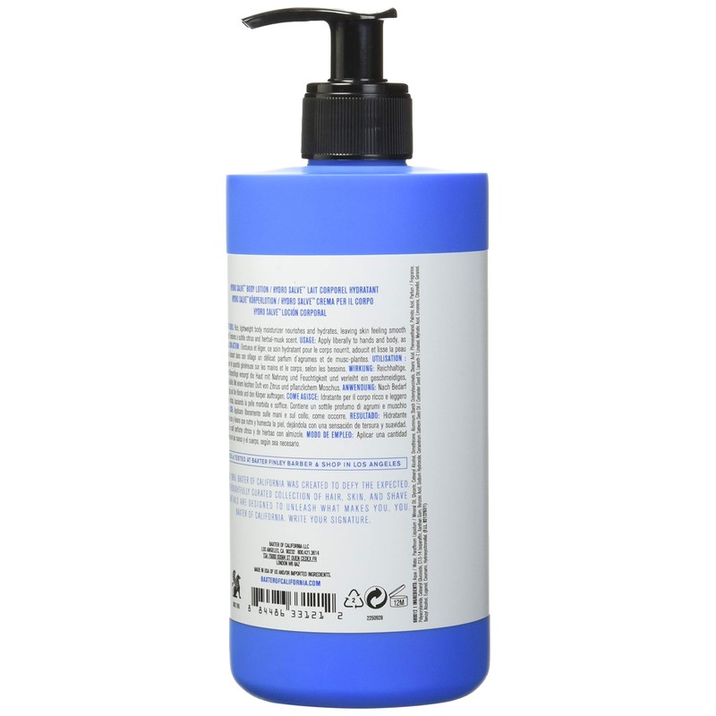 Baxter Of California Hydro Salve Body Lotion, 16 Oz