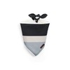 Reddy Grey Stripe Dog Bandana, X-Small/Small