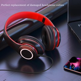 OOYAYA QC45 Replacement Audio Cable Cord(4.6FT), Aux Cable 3.5mm to 2.5mm Compatible with Bose QuietComfort 25 QC25 QC35 QC35II QC45 NC700 Noise Cancelling Headphones (Black)