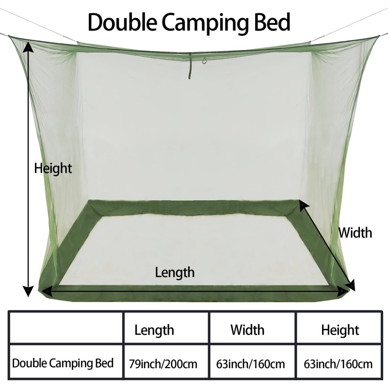 Aventik EDSRDLUZ 400 Fine Meshes Premium Rectangular Camping Mosquito Net,