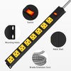 20Amp Power Strip Surge Protector, Durable Metal 8-Outlets with Heavy