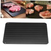 SHOWERORO Thawing Tray Aluminum 29.5x20.8x0.3cm Fast Defrosting Plate Kitchen Tool