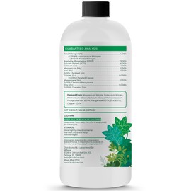 16oz Aeroponics & Hydroponics Liquid Plant Food - Up to 48 Feedings - Rich in Hydroponic Nutrients, Ideal Hydroponic Plant Food & Liquid Fertilizer for Indoor and Outdoor Hydroponics Growing Systems