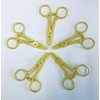 Dialysis Tubing Clamps, Yellow, Bag of 5