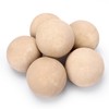 Ceramic Fire Balls for Fire Pit & Outdoor Fireplace (Beige,