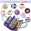 OFIKAL Busy Board Bag for Toddler with Zipper Removable 5