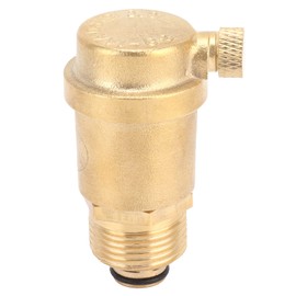 G 3/4 Male Thread Air Vent Valve, Brass Automatic Air Release Valve for Floor Heating HVAC System Pressure Relief