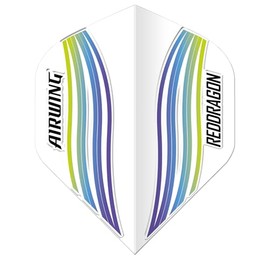 RED DRAGON Airwing Unique Moulded Blue Wave Standard Dart Flights 1 Set Per Pack (3 Dart Flights in total)