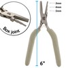 The Beadsmith Concave (Hollow)/Round Nose Pliers, 6.25 inches (159mm), Steel