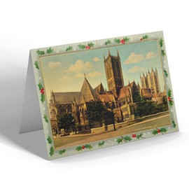 CHRISTMAS CARD - Vintage Lincolnshire - Lincoln Cathedral, N.E. (b)