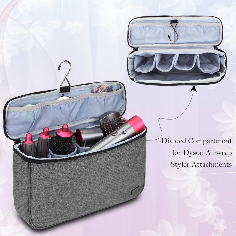 Teamoy Travel bag for Dyson Airwrap hairstyle tool and extensive