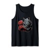 Boxing Rhino with Boxing Gloves Kickboxing Funny Boxer Tank Top