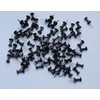 Ruwado 100 Pcs Push Pins Black Plastic Head Thumb Tacks