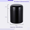 Lnrueg 8.5 Oz 250ML Smell Proof Jar, Black Viewing Jars