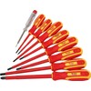 BRILLIANT TOOLS BT068010 VDE Screwdriver Set 9-Piece Slotted and PH