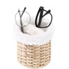 SNOWSTAR Plush Lined Eyeglasses Holder Stand for Nightstand,Boho Protective Eyeglass