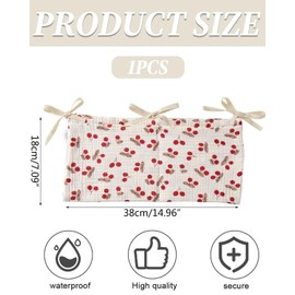 KGDUYC Baby Bed Organiser, Baby Nursery Organiser, Nursery Hanging Bed Organiser, Bed Bag, Toy Bag, Organiser Side Cot Baby, Hanging on Crib, Changing Table, Baby Bed Organiser