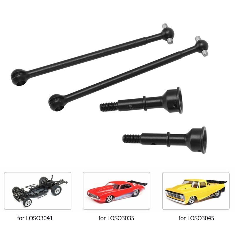 Metal Steel RC Car Rear Drive Shaft Axles Set for