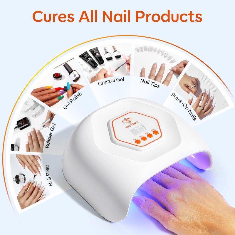 modelones UV LED Nail Lamp, Light for Gel Nails Nail