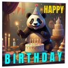 Panda Birthday Card - Cute Happy Birthday Panda Cards 145