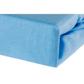 Travel Cot Fitted sheet 95x65 | Travel Cot Mattress Sheets | 4 Way Stretch Soft Bedsheet Hypoallergenic Elasticated Breathable Fitted Cot Sheets (Pack of 2, Pink & Blue)