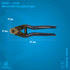Bowden Cable Pliers and Cable Shears for Bicycle, Side Cutters, Small for Bicycle Shift Cables and Wire Rope, Bicycle Tool, Cody Cutter by BikeBroz